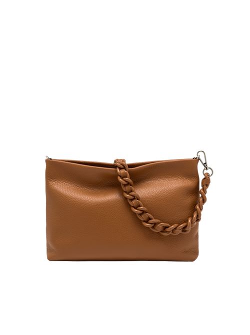 Pochette da donna in pelle martellata, con tracolla removibile, colore flake GIANNI CHIARINI | 8265COMMGRNEM12271